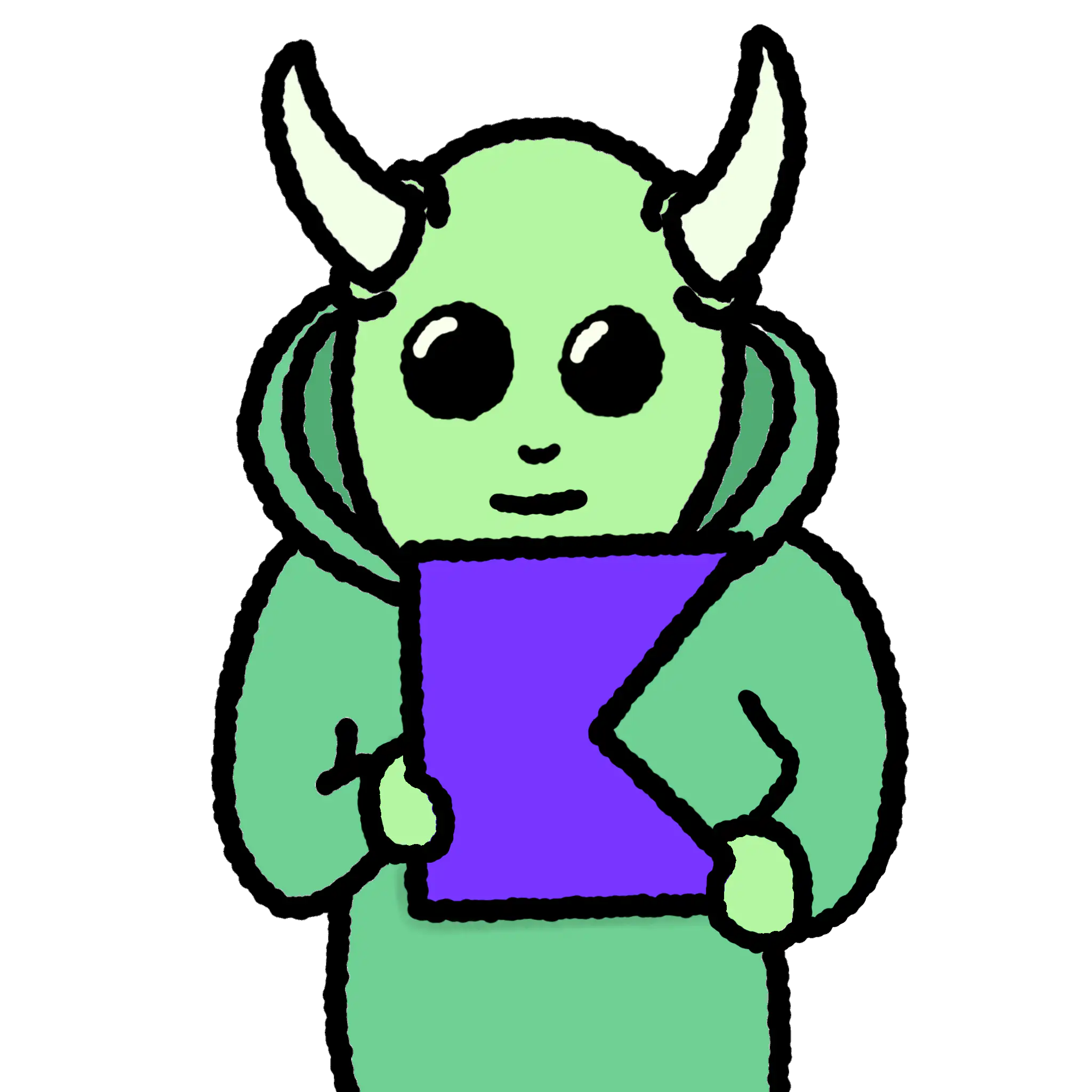 Boozle holding the Kotlin logo